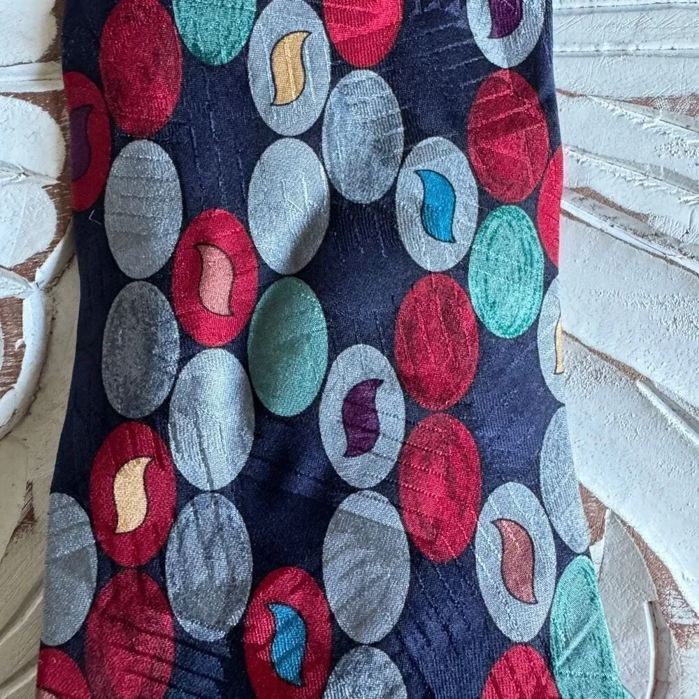 Oscar de la Renta couture collection vintage silk tie